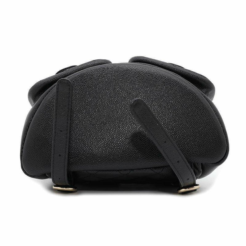 シャネル リュック マトラッセ ココマーク スモール キャビアスキン AS3787 CHANEL バックパック 黒