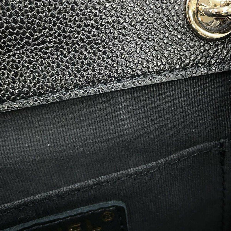 シャネル リュック マトラッセ ココマーク スモール キャビアスキン AS3787 CHANEL バックパック 黒