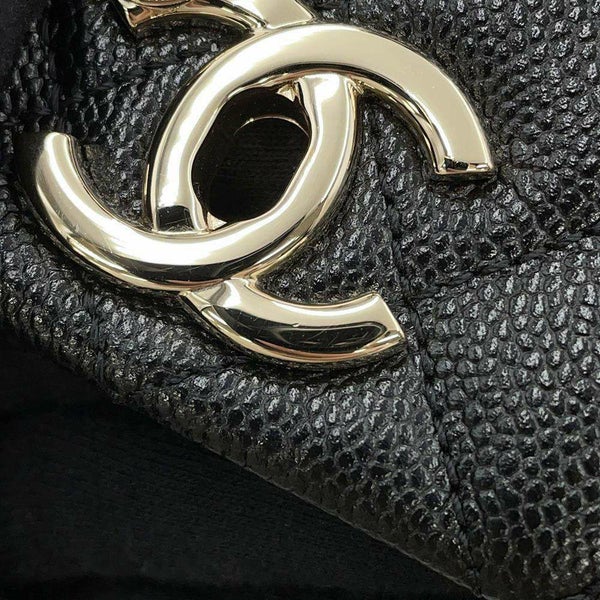 シャネル リュック マトラッセ ココマーク スモール キャビアスキン AS3787 CHANEL バックパック 黒