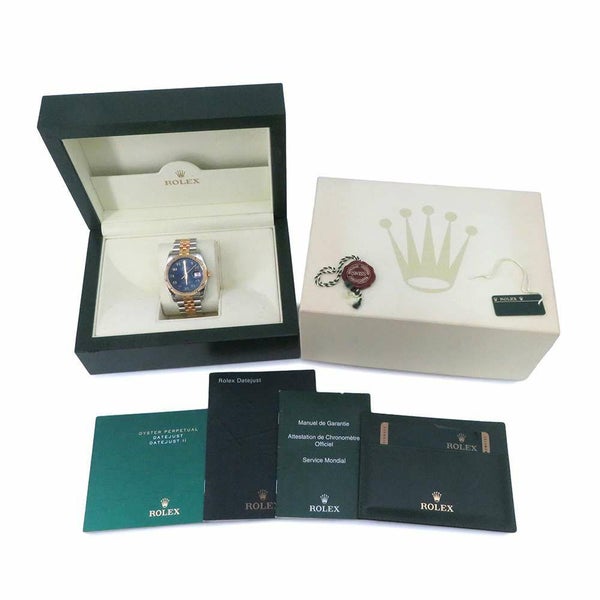 ロレックス デイトジャスト 116233 ROLEX 腕時計 ブルー文字盤
