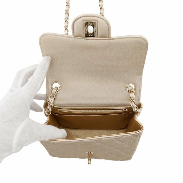 シャネル チェーンショルダーバッグ マトラッセ ココマーク ラムスキン ミニマトラッセ A35200 CHANEL ミニマト シングルチェーン