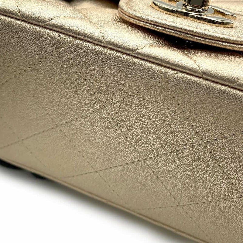 シャネル チェーンショルダーバッグ マトラッセ ココマーク ラムスキン ミニマトラッセ A35200 CHANEL ミニマト シングルチェーン