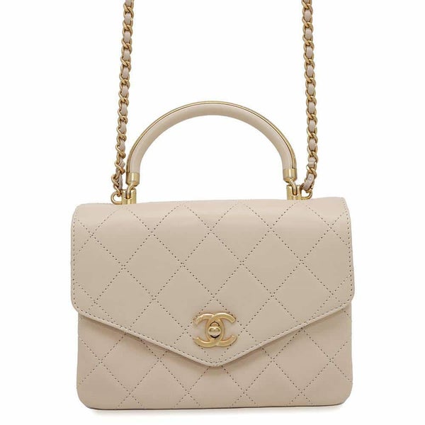 シャネル ハンドバッグ ココマーク マトラッセ トップハンドル ラムスキン AS0626 CHANEL 2way