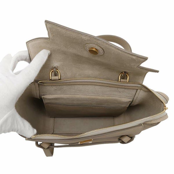 セリーヌ ハンドバッグ ベルトバッグ マイクロ カーフレザー 189153 CELINE 2way ベージュ