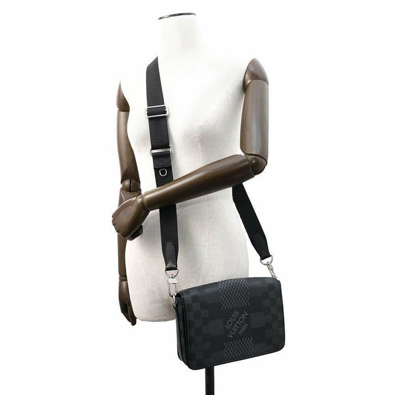 ルイヴィトン ショルダーバッグ ダミエ・グラフィット3D ステュディオ・メッセンジャー N50013 黒 ブラック