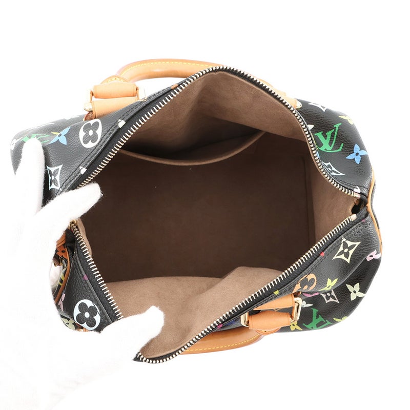 ルイヴィトン ハンドバッグ モノグラム・マルチカラー スピーディ 30 M92642 LOUIS VUITTON ヴィトン バッグ 黒 ブラック