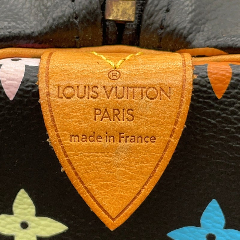 ルイヴィトン ハンドバッグ モノグラム・マルチカラー スピーディ 30 M92642 LOUIS VUITTON ヴィトン バッグ 黒 ブラック