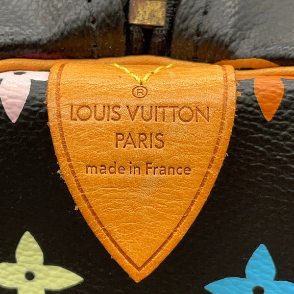ルイヴィトン ハンドバッグ モノグラム・マルチカラー スピーディ 30 M92642 LOUIS VUITTON ヴィトン バッグ 黒 ブラック