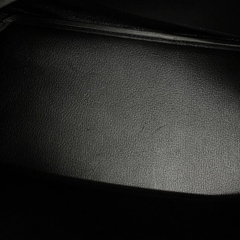 エルメス バーキン40 ブラック/シルバー金具 トゴ X刻印 HERMES Birkin ハンドバッグ 黒