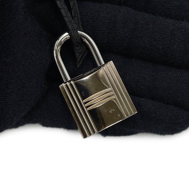 エルメス バーキン40 ブラック/シルバー金具 トゴ X刻印 HERMES Birkin ハンドバッグ 黒