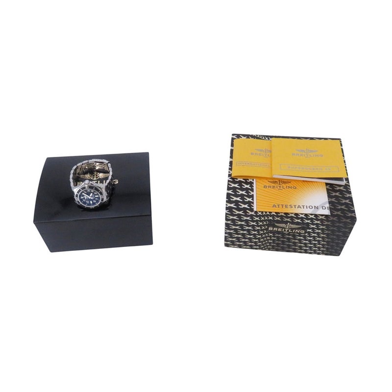 ブライトリング スーパーオーシャン42 A17364 BREITLING 腕時計 黒文字盤