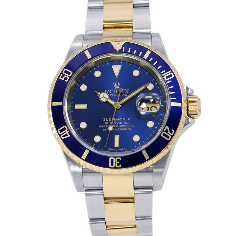 ロレックス サブマリーナ デイト コンビ Y番 SS/K18YG 16613LB ROLEX 腕時計 ブルー文字盤