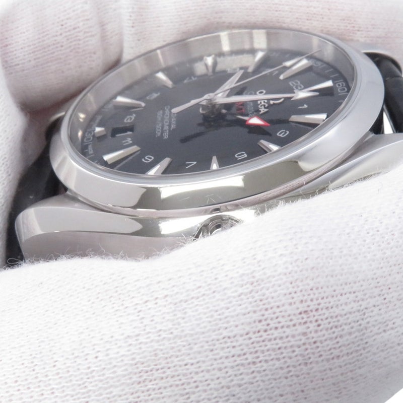 オメガ シーマスター アクアテラ 150M コーアクシャル GMT 231.10.43.22.01.001 OMEGA 腕時計 黒文字盤