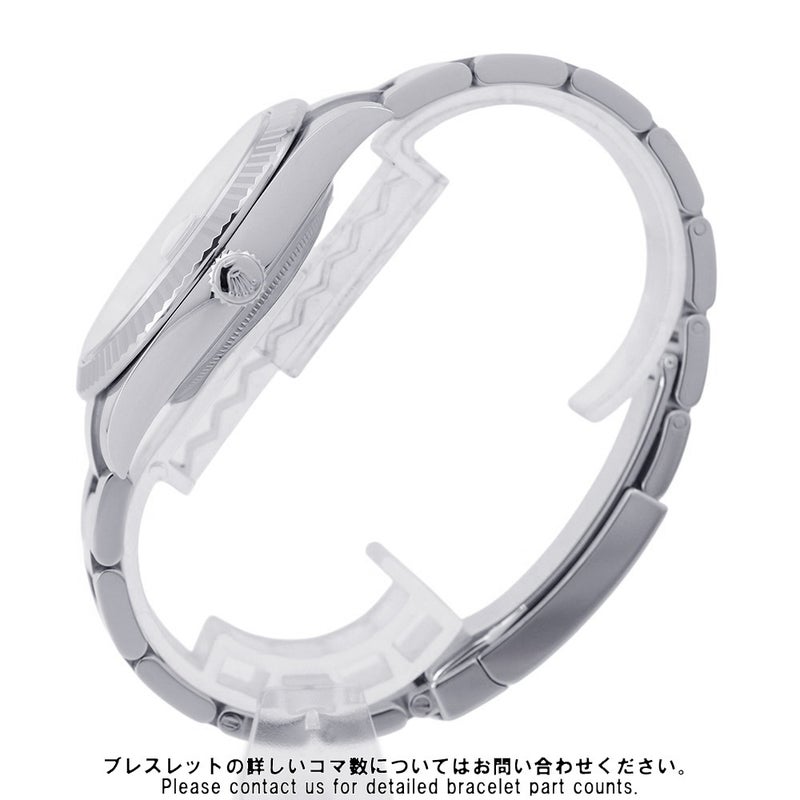 ロレックス デイトジャスト41 SS/K18WG ランダムシリアル ルーレット 126334 ROLEX 腕時計 シルバー文字盤
