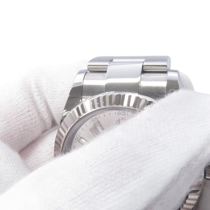 ロレックス デイトジャスト41 SS/K18WG ランダムシリアル ルーレット 126334 ROLEX 腕時計 シルバー文字盤