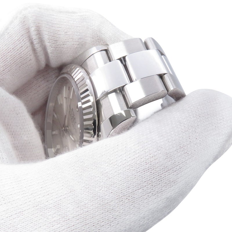 ロレックス デイトジャスト41 SS/K18WG ランダムシリアル ルーレット 126334 ROLEX 腕時計 シルバー文字盤