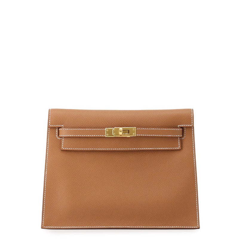 エルメス ショルダーバッグ ケリーダンス2 ゴールド/ゴールド金具 エバーカラー K刻印 HERMES クラッチ