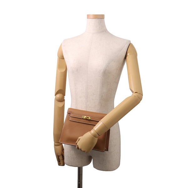 エルメス ショルダーバッグ ケリーダンス2 ゴールド/ゴールド金具 エバーカラー K刻印 HERMES クラッチ