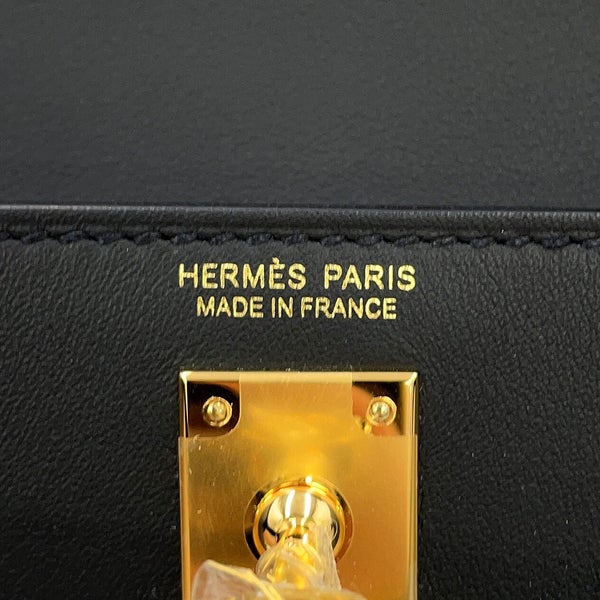 エルメス ショルダーバッグ ケリーダンス2 ブラック/ゴールド金具 スイフト G刻印 HERMES クラッチバッグ 黒