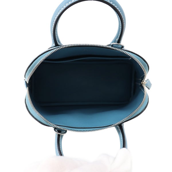エルメス ボリード1923 ミニ ニューブルージーン/シルバー金具 シェブルミゾル K刻印 HERMES ２way