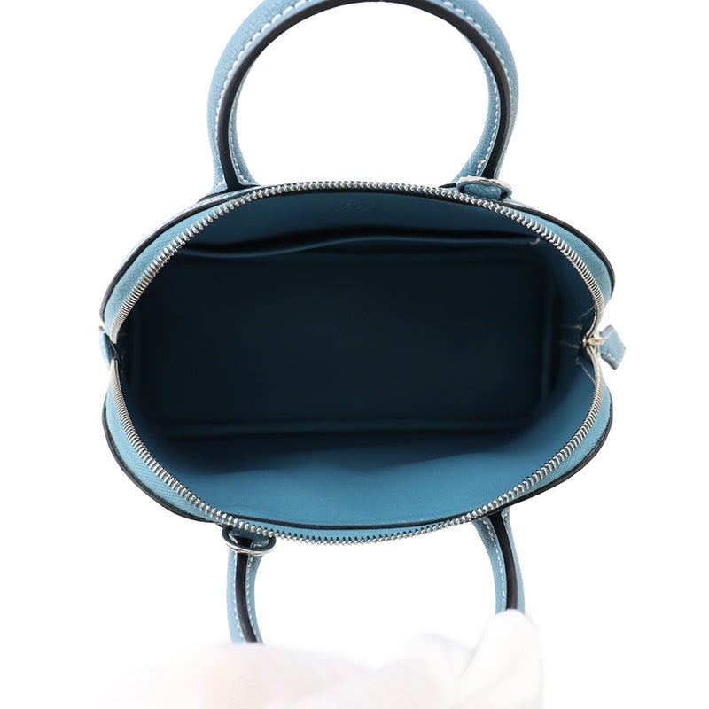 エルメス ボリード1923 ミニ ニューブルージーン/シルバー金具 シェブルミゾル K刻印 HERMES ２way