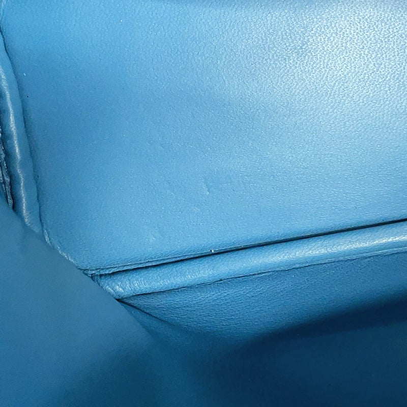 エルメス ボリード1923 ミニ ニューブルージーン/シルバー金具 シェブルミゾル K刻印 HERMES ２way