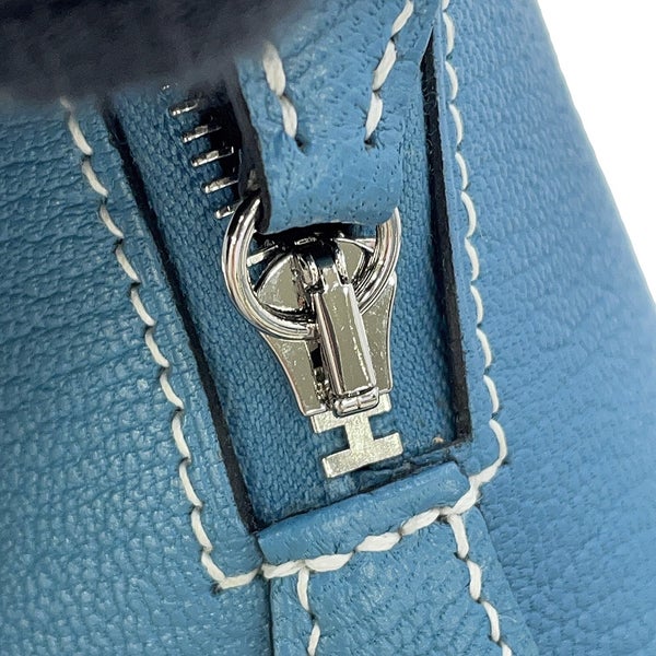 エルメス ボリード1923 ミニ ニューブルージーン/シルバー金具 シェブルミゾル K刻印 HERMES ２way