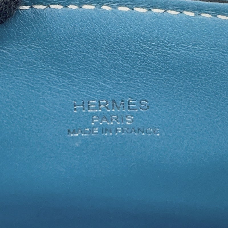 エルメス ボリード1923 ミニ ニューブルージーン/シルバー金具 シェブルミゾル K刻印 HERMES ２way