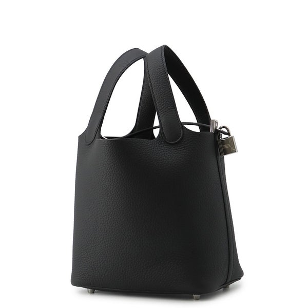 エルメス ハンドバッグ ピコタンロックPM ブラック/シルバー金具 トリヨンクレマンス K刻印 HERMES 黒