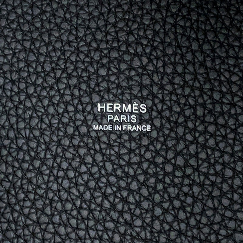 エルメス ハンドバッグ ピコタンロックPM ブラック/シルバー金具 トリヨンクレマンス K刻印 HERMES 黒