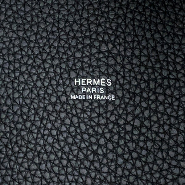 エルメス ハンドバッグ ピコタンロックPM ブラック/シルバー金具 トリヨンクレマンス K刻印 HERMES 黒