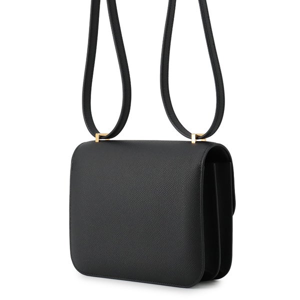 エルメス ショルダーバッグ ミニ コンスタンス3 ミロワール ブラック/ゴールド金具 エプソン G刻印 HERMES Constance