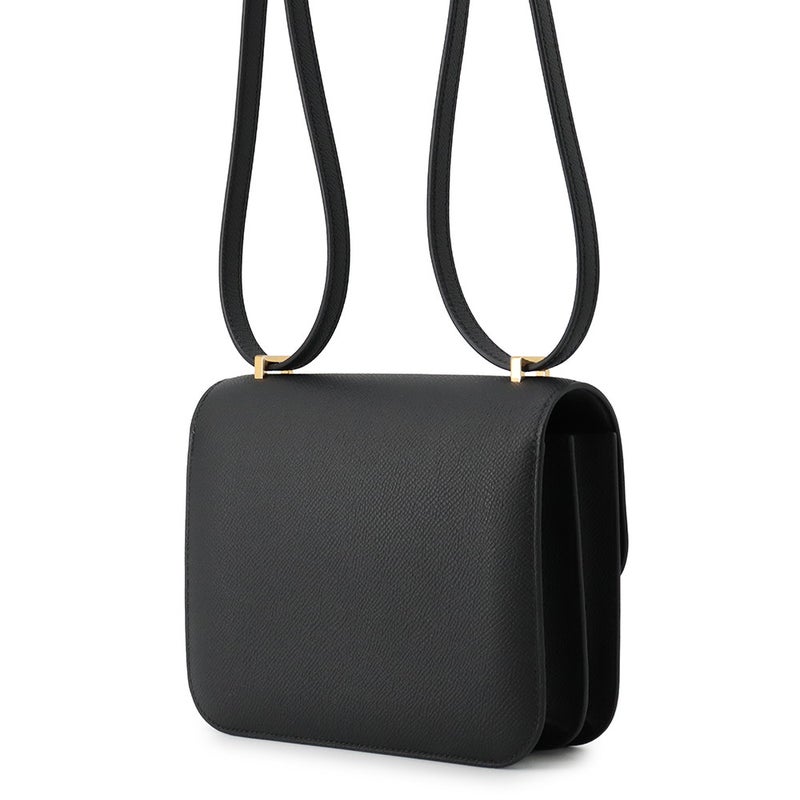 エルメス ショルダーバッグ ミニ コンスタンス3 ミロワール ブラック/ゴールド金具 エプソン G刻印 HERMES Constance