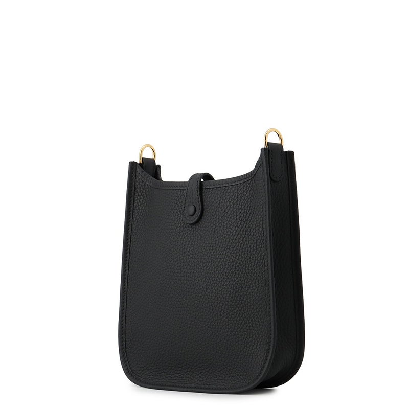 エルメス ショルダーバッグ エブリンTPM 85cm アマゾン ブラック/ゴールド金具 トリヨンクレマンス K刻印 HERMES 黒