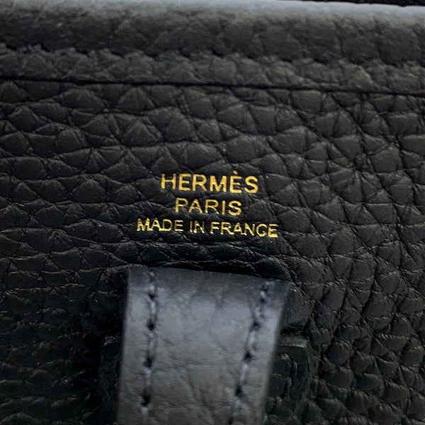 エルメス ショルダーバッグ エブリンTPM 85cm アマゾン ブラック/ゴールド金具 トリヨンクレマンス K刻印 HERMES 黒