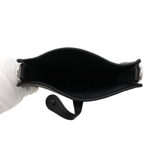 エルメス ショルダーバッグ エブリンTPM 111cm アマゾン ブラック/シルバー金具 トリヨンクレマンス G刻印 HERMES 黒
