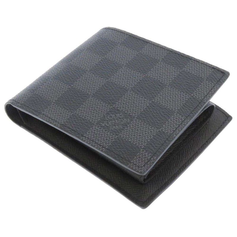ルイヴィトン 財布 ダミエグラフィット ポルトフォイユ・マルコ NM N63336 LOUIS VUITTON メンズ 黒 二つ折り財布