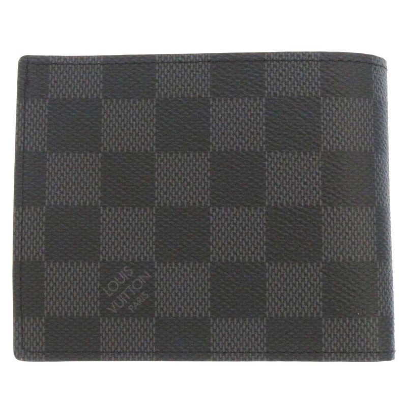 ルイヴィトン 財布 ダミエグラフィット ポルトフォイユ・マルコ NM N63336 LOUIS VUITTON メンズ 黒 二つ折り財布