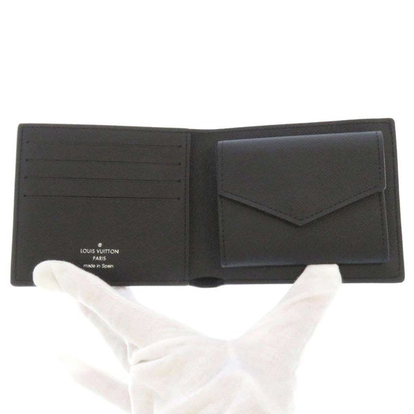 ルイヴィトン 財布 ダミエグラフィット ポルトフォイユ・マルコ NM N63336 LOUIS VUITTON メンズ 黒 二つ折り財布