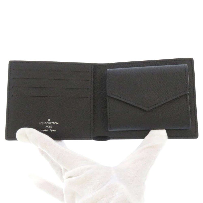 ルイヴィトン 財布 ダミエグラフィット ポルトフォイユ・マルコ NM N63336 LOUIS VUITTON メンズ 黒 二つ折り財布