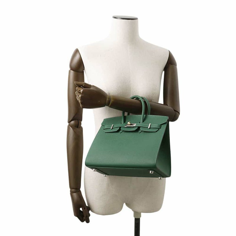 エルメス バーキン25 セリエ ヴェールモワイヤン/エクトラム金具 エプソン W刻印 HERMES Birkin ハンドバッグ