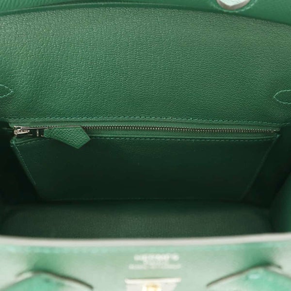 エルメス バーキン25 セリエ ヴェールモワイヤン/エクトラム金具 エプソン W刻印 HERMES Birkin ハンドバッグ