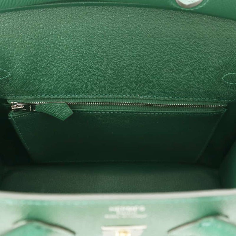 エルメス バーキン25 セリエ ヴェールモワイヤン/エクトラム金具 エプソン W刻印 HERMES Birkin ハンドバッグ
