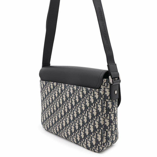 クリスチャン・ディオール ショルダーバッグ サドル オブリーク 1ADME162YKS Christian Dior トロッター 黒