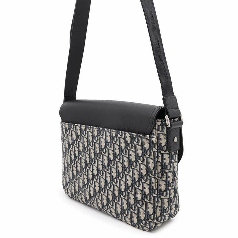 クリスチャン・ディオール ショルダーバッグ サドル オブリーク 1ADME162YKS Christian Dior トロッター 黒