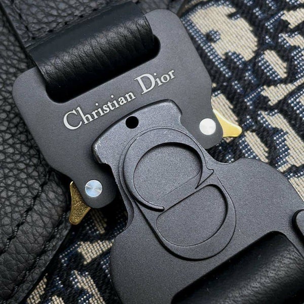 クリスチャン・ディオール ショルダーバッグ サドル オブリーク 1ADME162YKS Christian Dior トロッター 黒