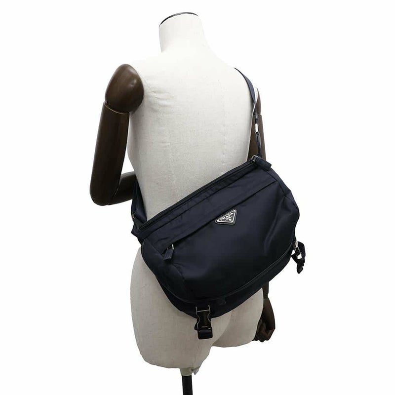 プラダ ボディバッグ ナイロン/レザー VA0994 PRADA ウエストポーチ メンズ