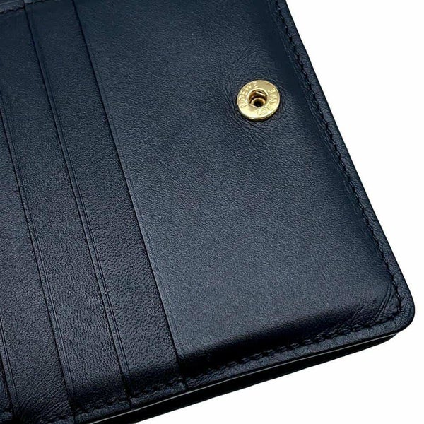 ロエベ 二つ折り財布 リピート コンパクト ジップウォレット C499Z41X04 LOEWE 財布 黒