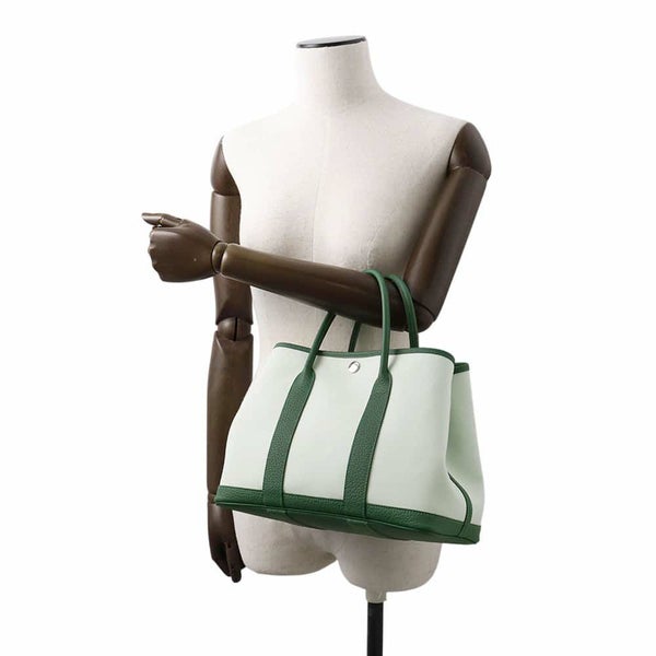 エルメス ガーデンパーティTPM ヴェールペパーミント/ヴェールモワイヤン/シルバー金具 トワルアッシュ/ネゴンダ W刻印