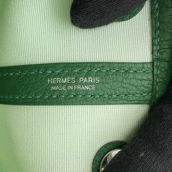 エルメス ガーデンパーティTPM ヴェールペパーミント/ヴェールモワイヤン/シルバー金具 トワルアッシュ/ネゴンダ W刻印